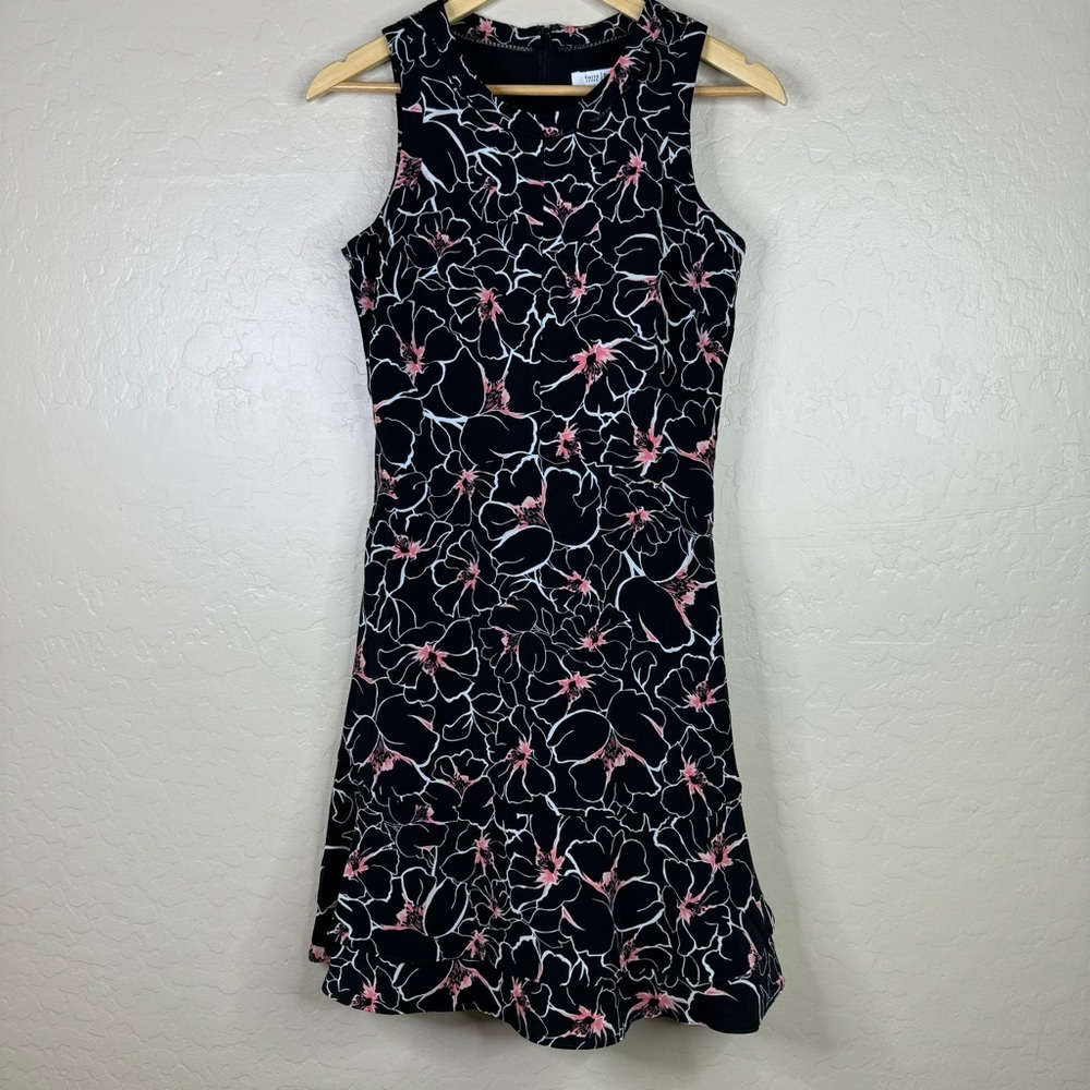 White House Black Market Floral Fit and Flare Dress